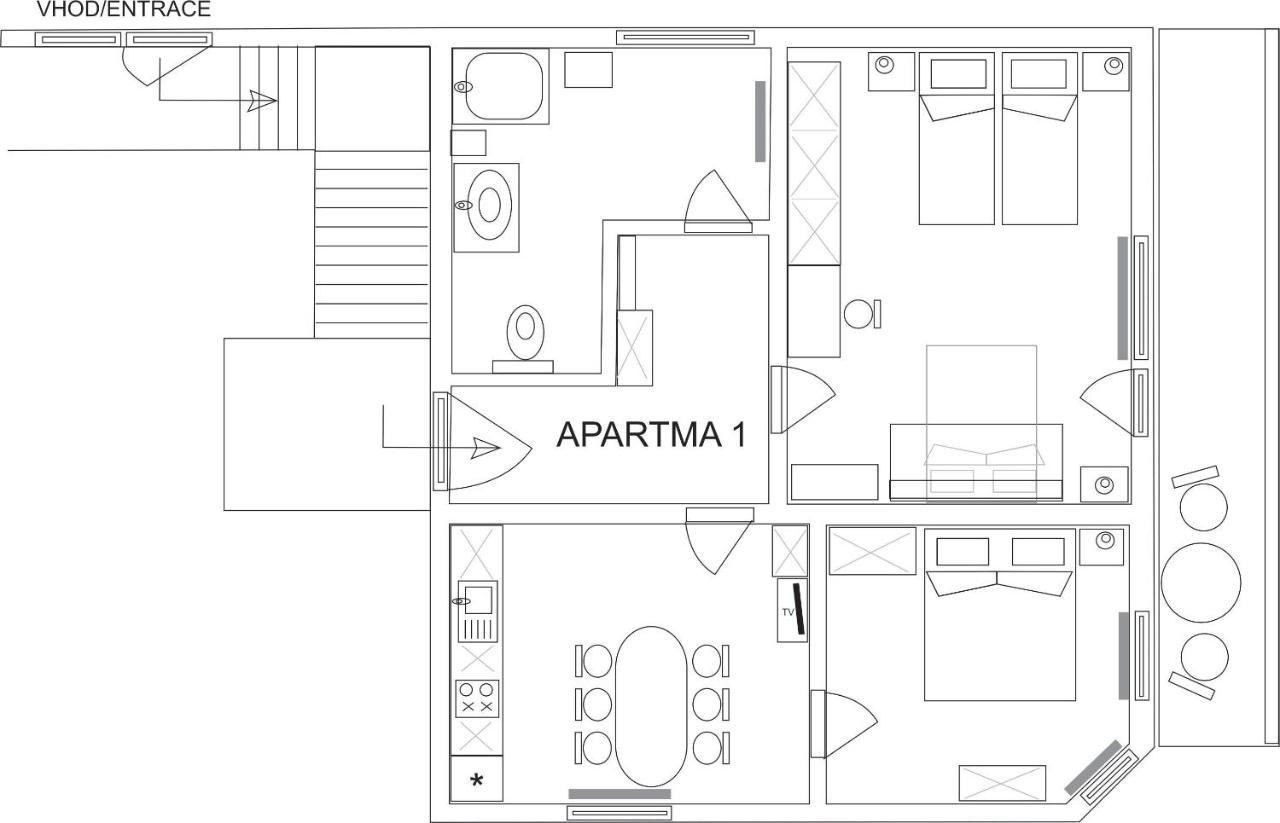 קרנייסקה גורה Apartma Kramar Podkoren מראה חיצוני תמונה